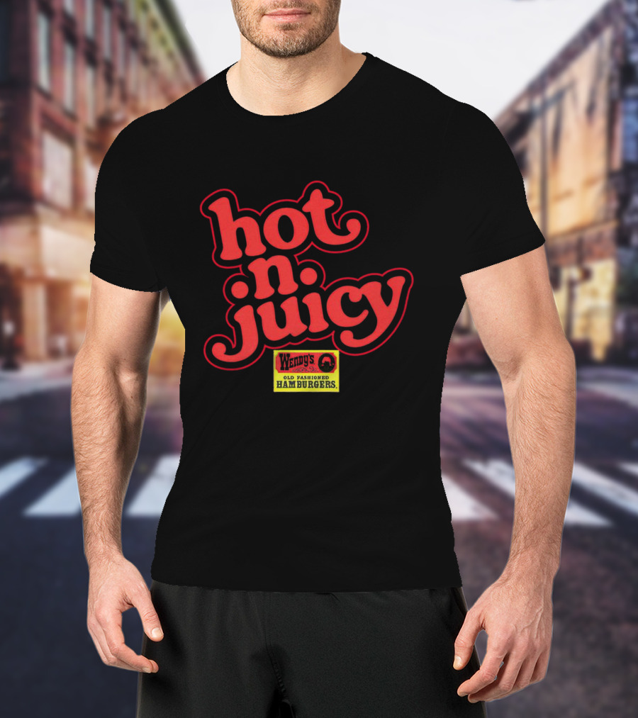 Wendy's Hot N Juicy Old Fashioned Hamburgers T-Shirt