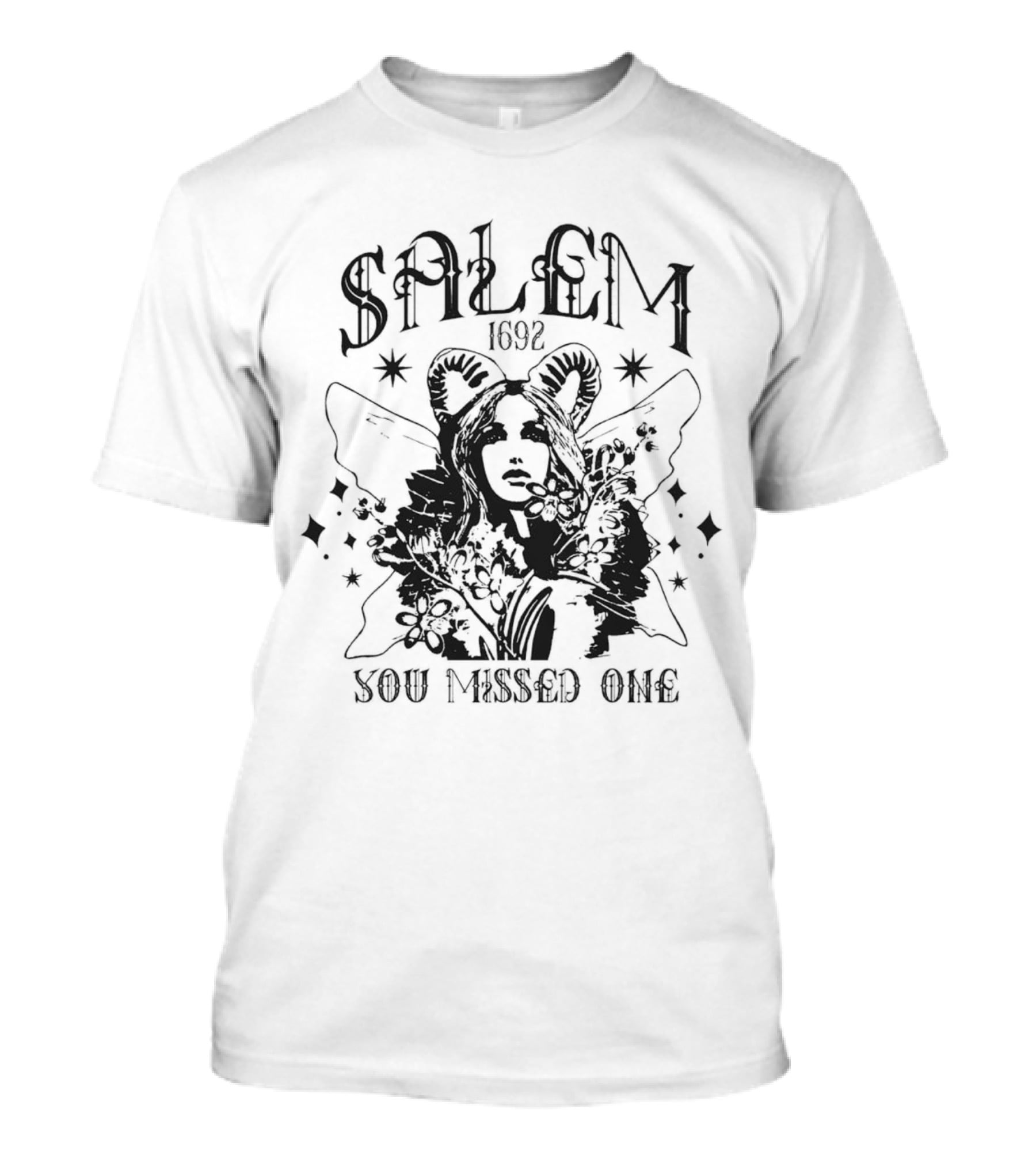Salem 1692 You Missed One Witch Gothic T-Shirt