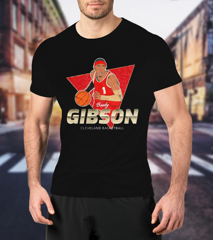 Booby Gibson Cleveland Basketball Player Number 1 T-Shirt