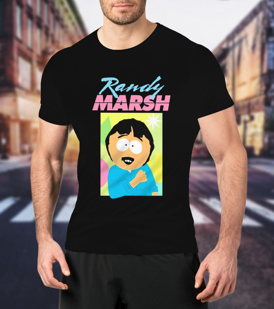 Randy Marsh Cartoon Character Colorful T-Shirt