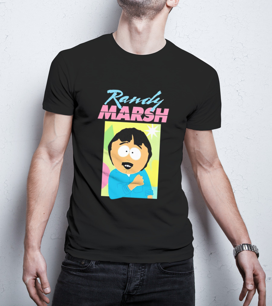 Randy Marsh Cartoon Character Colorful T-Shirt