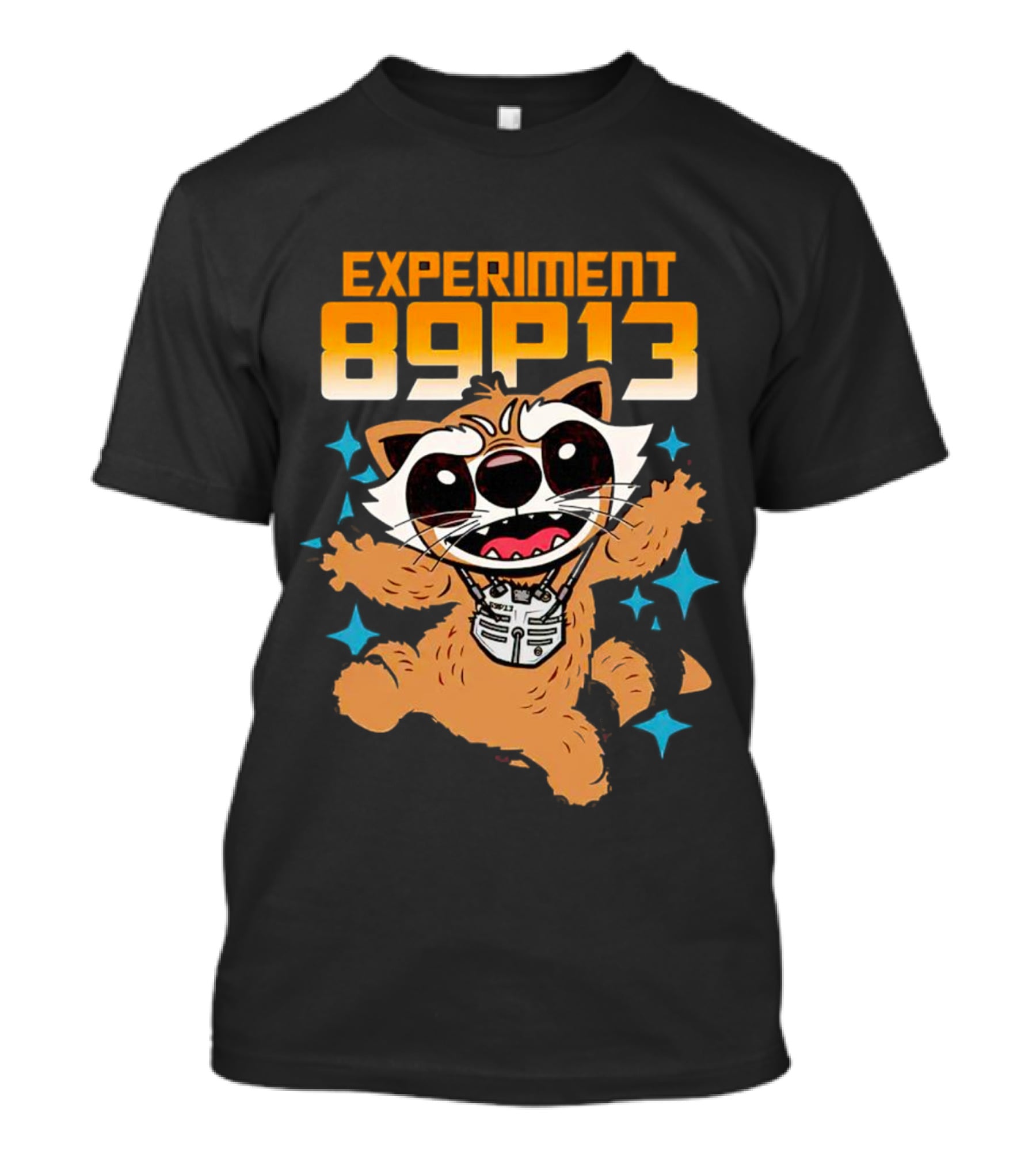 Experiment 89P13 Rocket Raccoon Cute Character T-Shirt