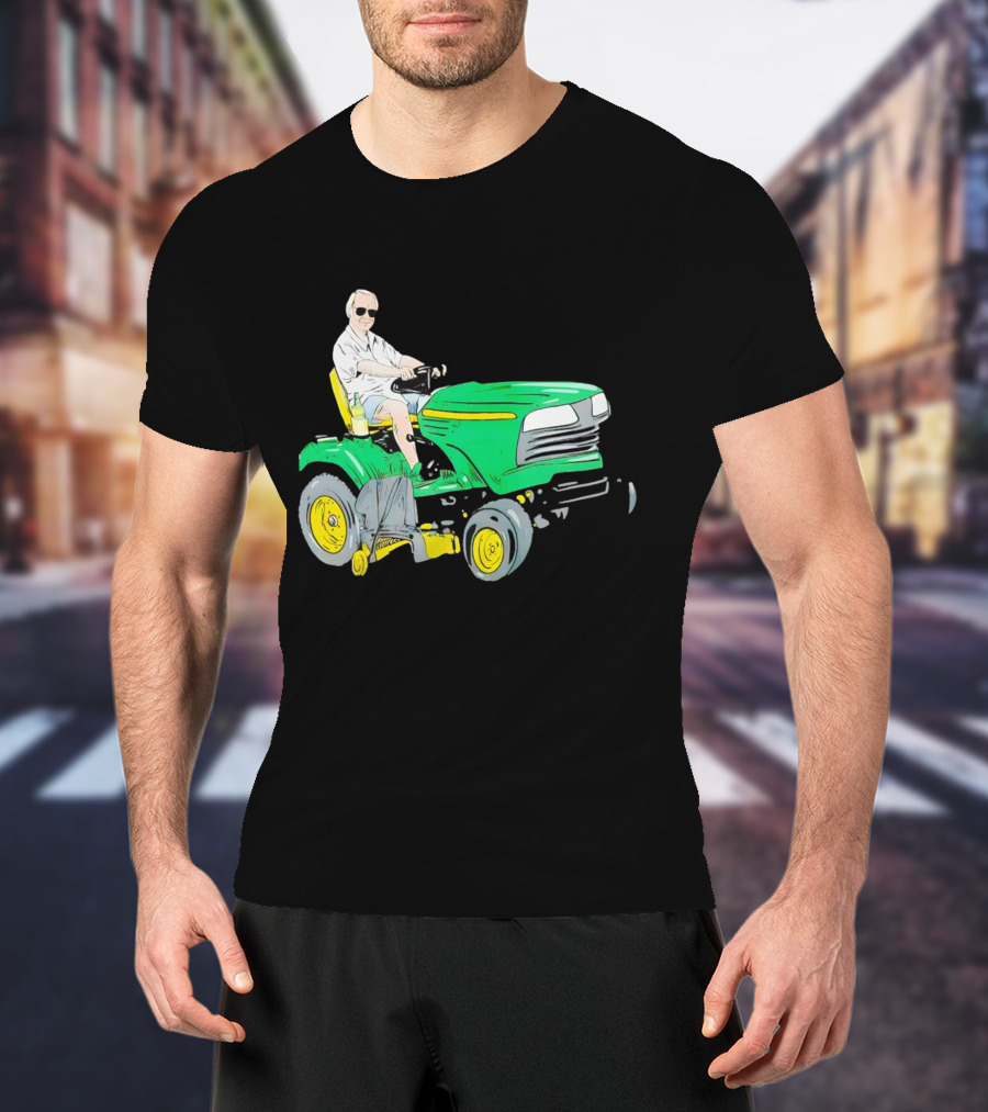 George Jones No Show Jones Riding Green Tractor T-Shirt