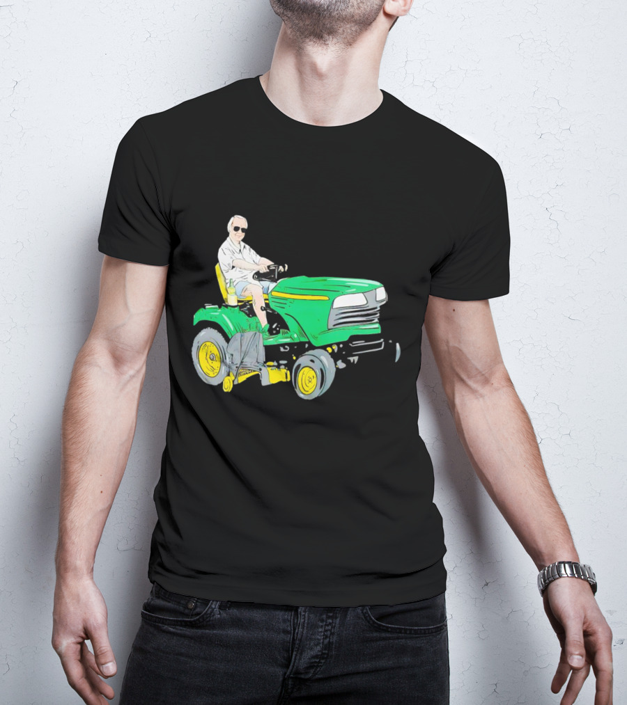 George Jones No Show Jones Riding Green Tractor T-Shirt
