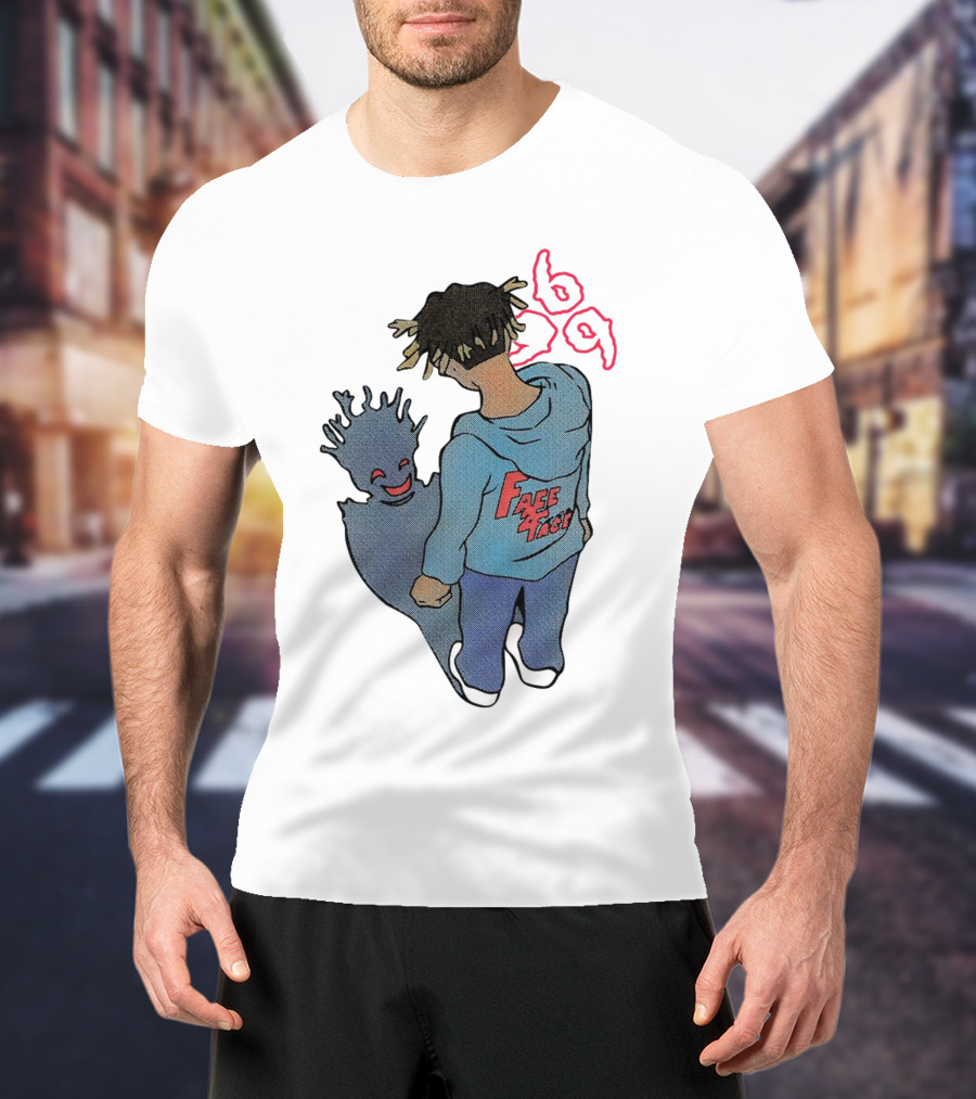 Juice WRLD Reflection Face 999 Hoodie And Shadow T-Shirt
