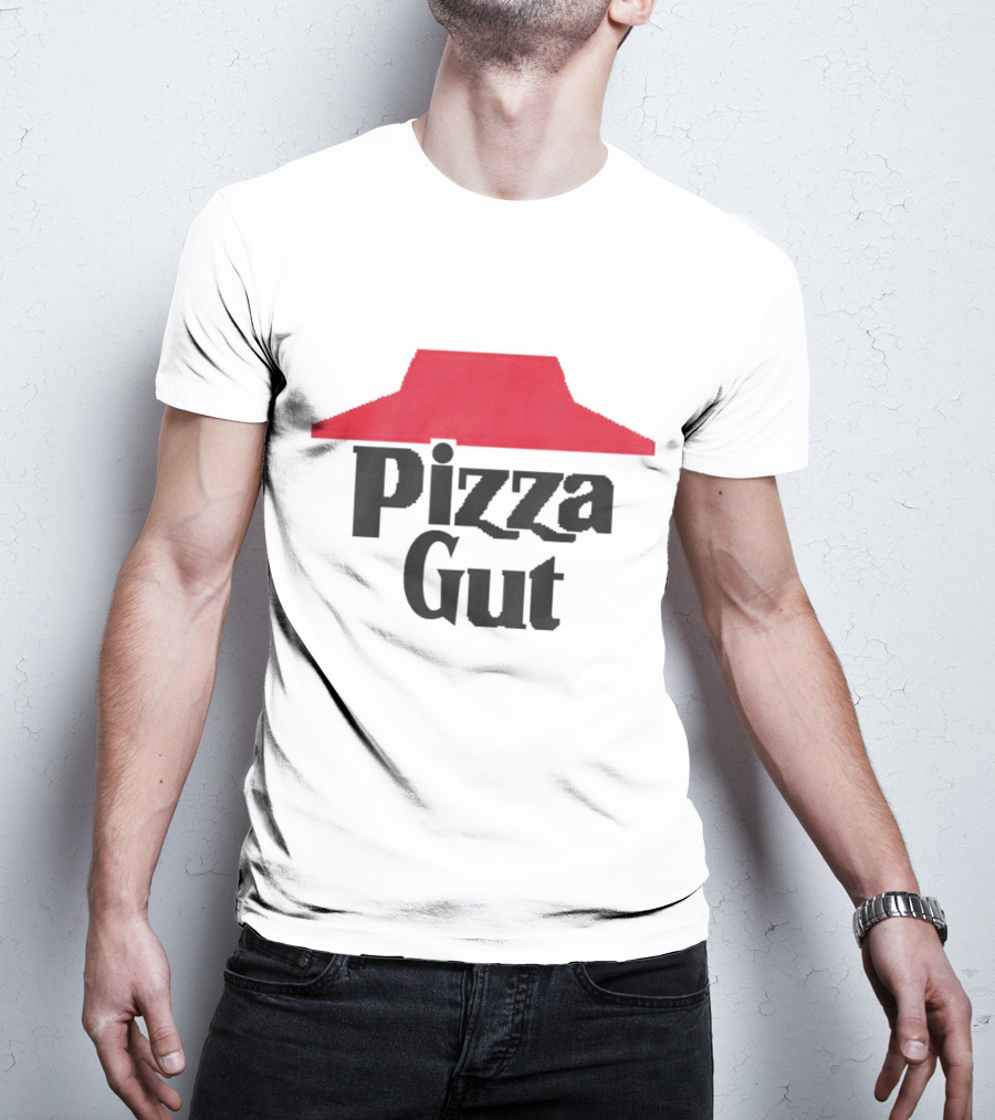 Pizza Gut Parody Red Hat T-Shirt