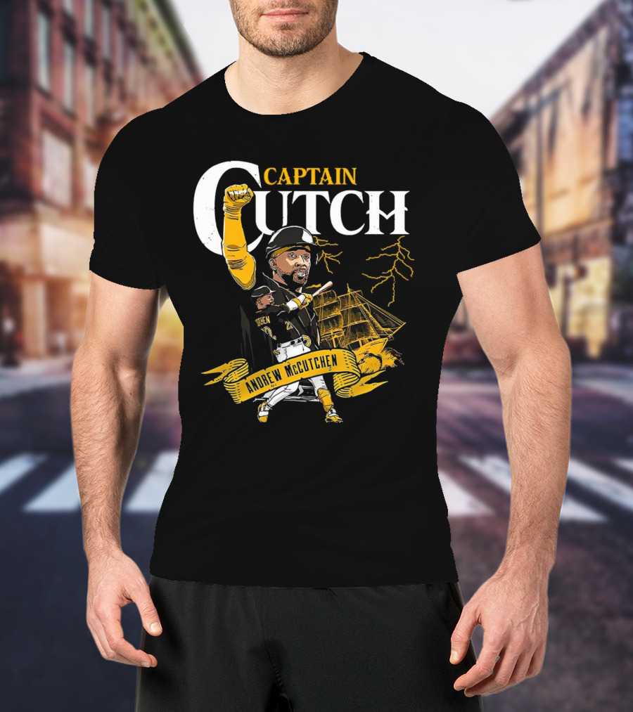 Andrew McCutchen Captain Cutch Pittsburgh Pirates Baseball T-Shirt
