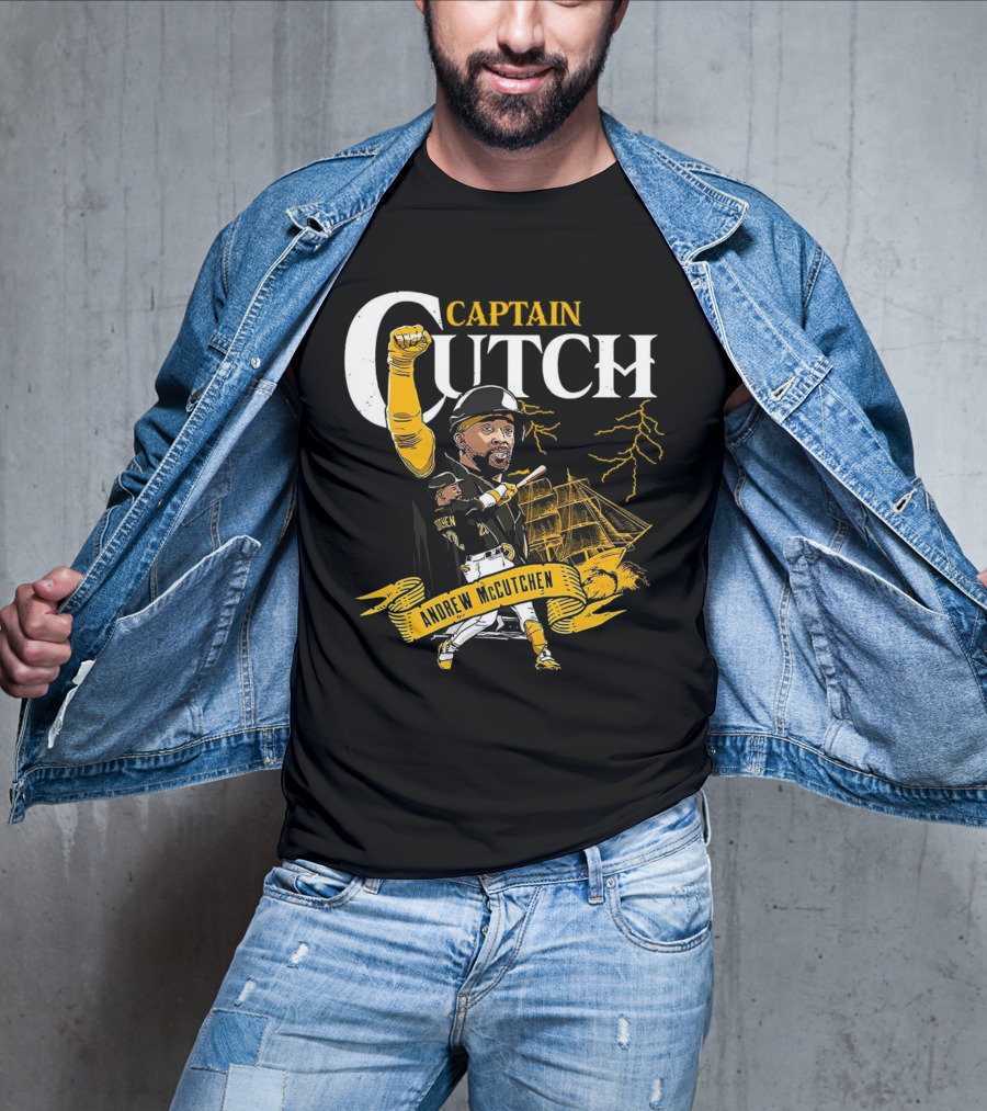 Andrew McCutchen Captain Cutch Pittsburgh Pirates Baseball T-Shirt