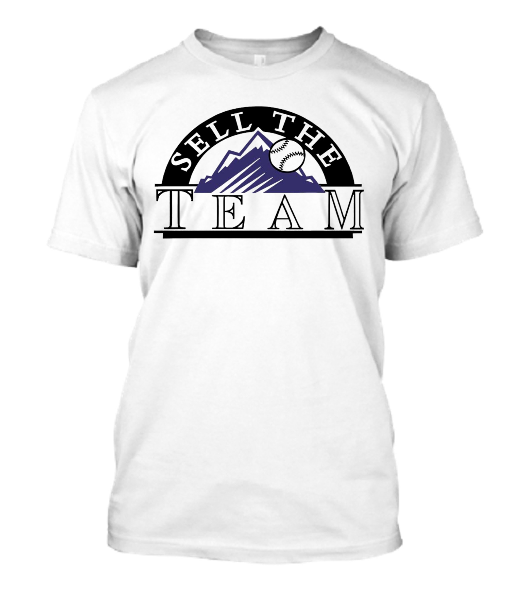 Sell The Team Colorado Rockies Baseball Rockies Mountain T-Shirt