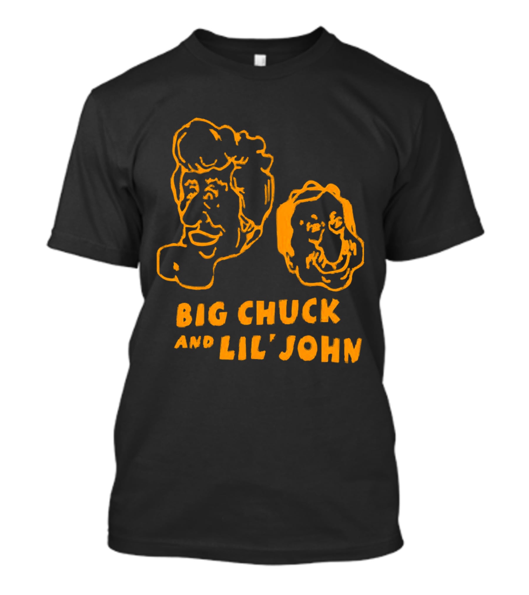 Big Chuck And Lil’ John Caricature Classic Faces T-Shirt