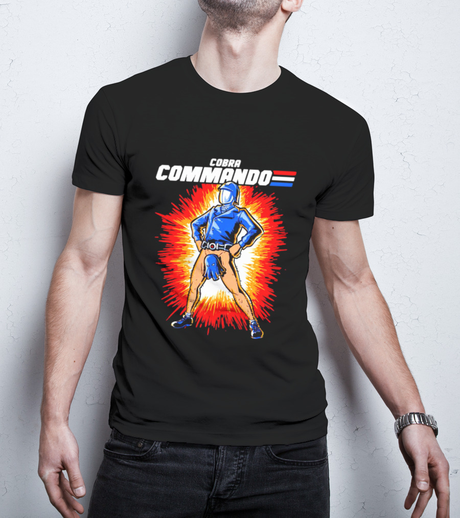 Cobra Commando Retro Action Cartoon Burst Hero T-Shirt