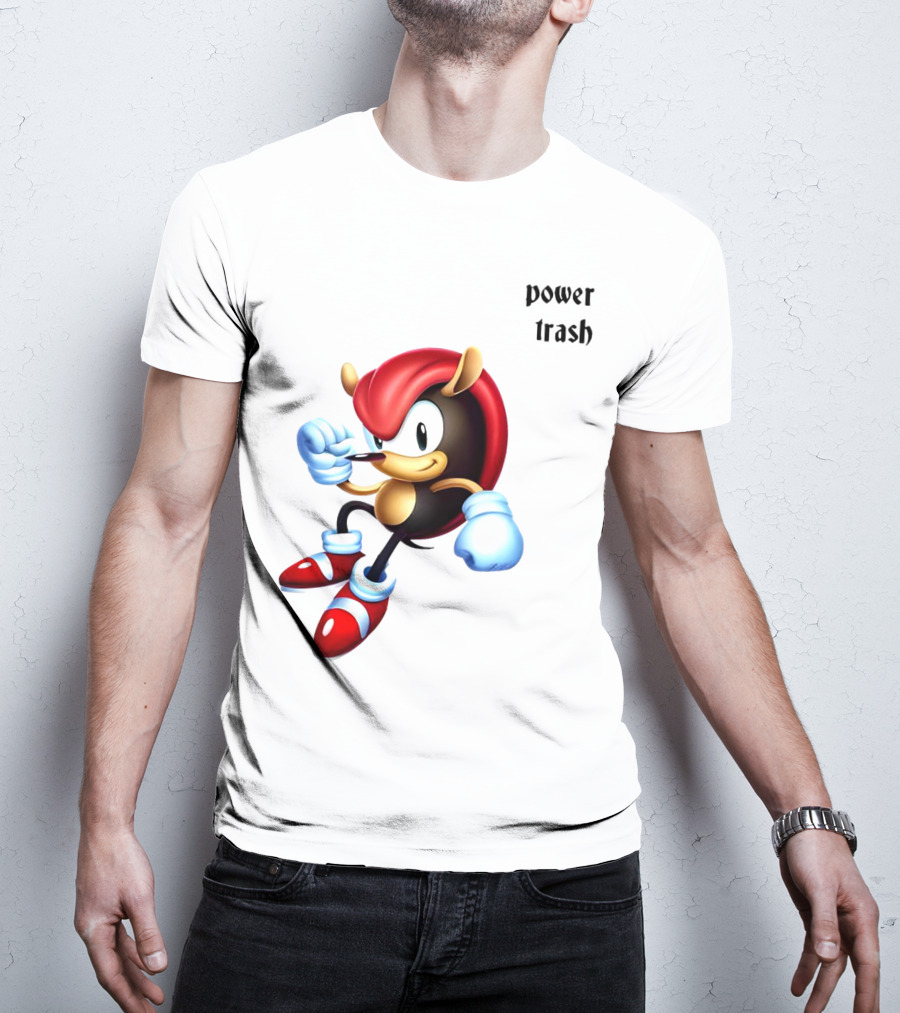 Mighty The Armadillo Power Trash Fist Ready T-Shirt