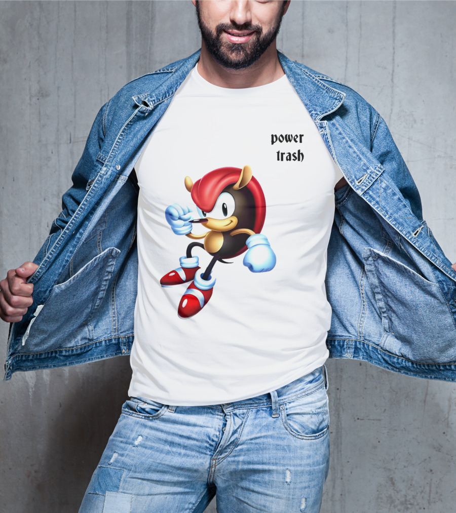 Mighty The Armadillo Power Trash Fist Ready T-Shirt