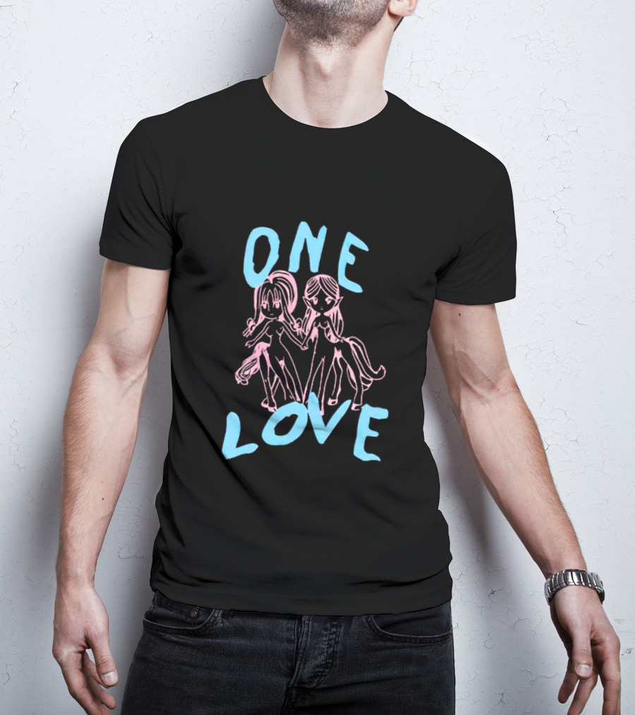 ONE LOVE Anime Characters Duo T-Shirt