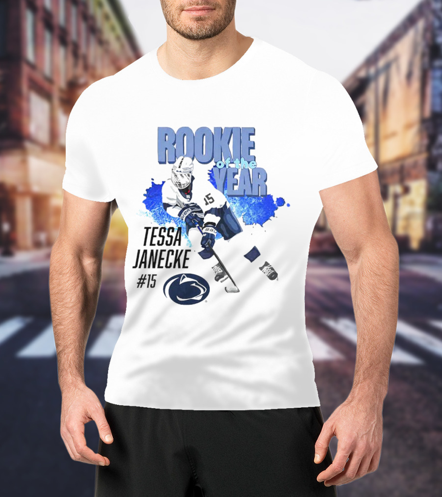 Tessa Janecke #15 Rookie Of The Year Hockey Player T-Shirt