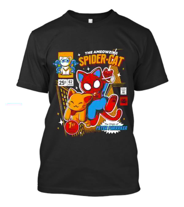 The Ameowzing Spider-Cat The Origin Of Peter Purrrker 1st Issue T-Shirt