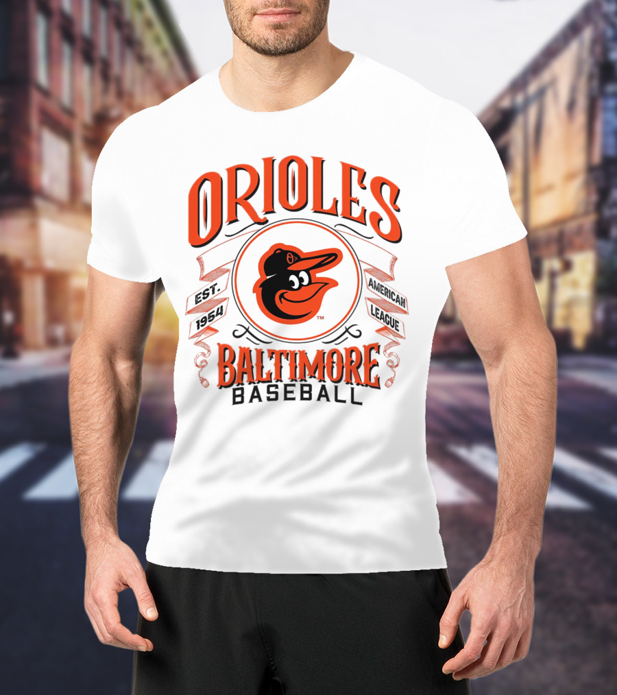 Orioles Baltimore Baseball American League Est 1954 T-Shirt
