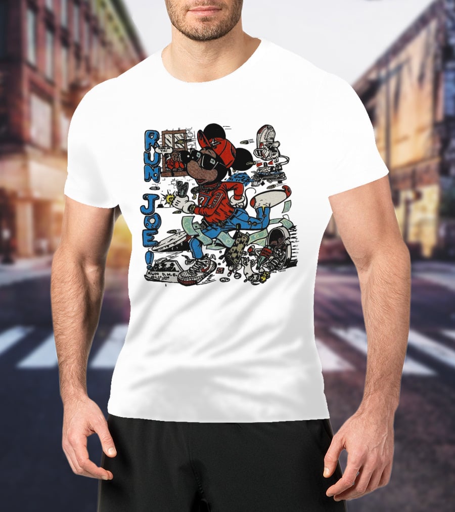 RUN JOE Run D.M.C. Mickey Mouse T-Shirt