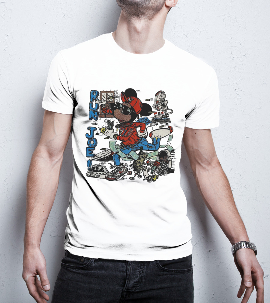 RUN JOE Run D.M.C. Mickey Mouse T-Shirt