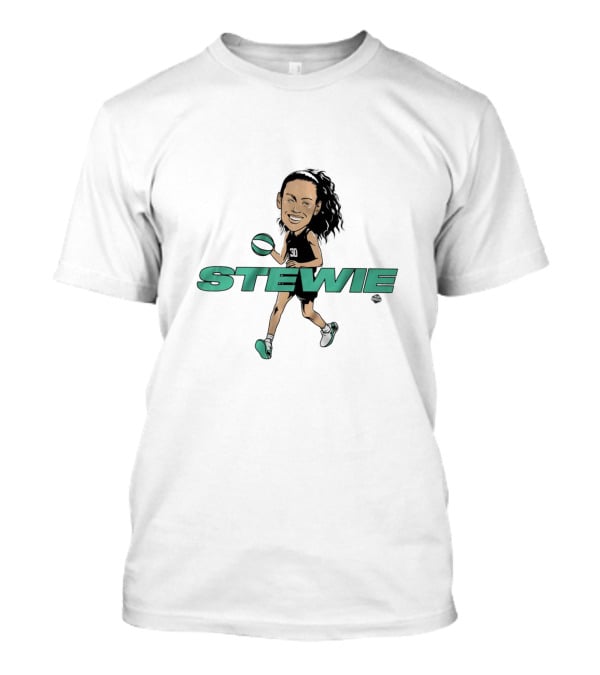 Stewie Breanna Stewart Caricature New York Liberty 30 T-Shirt
