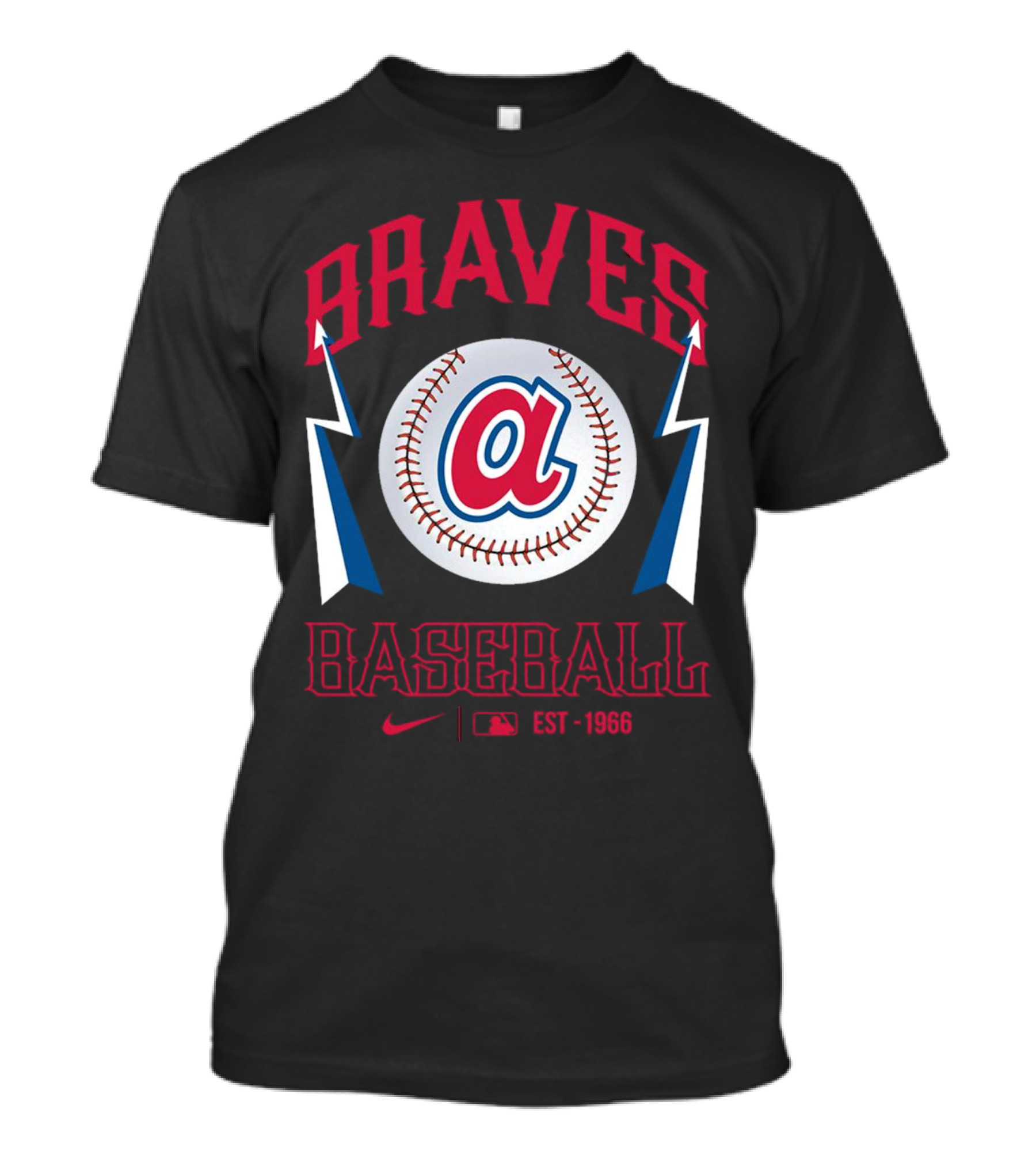 Braves Baseball Atlanta Logo MLB EST 1966 T-Shirt