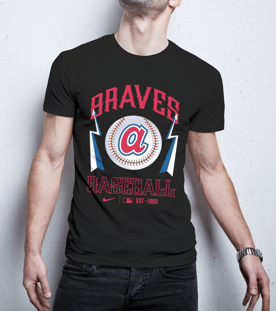 Braves Baseball Atlanta Logo MLB EST 1966 T-Shirt