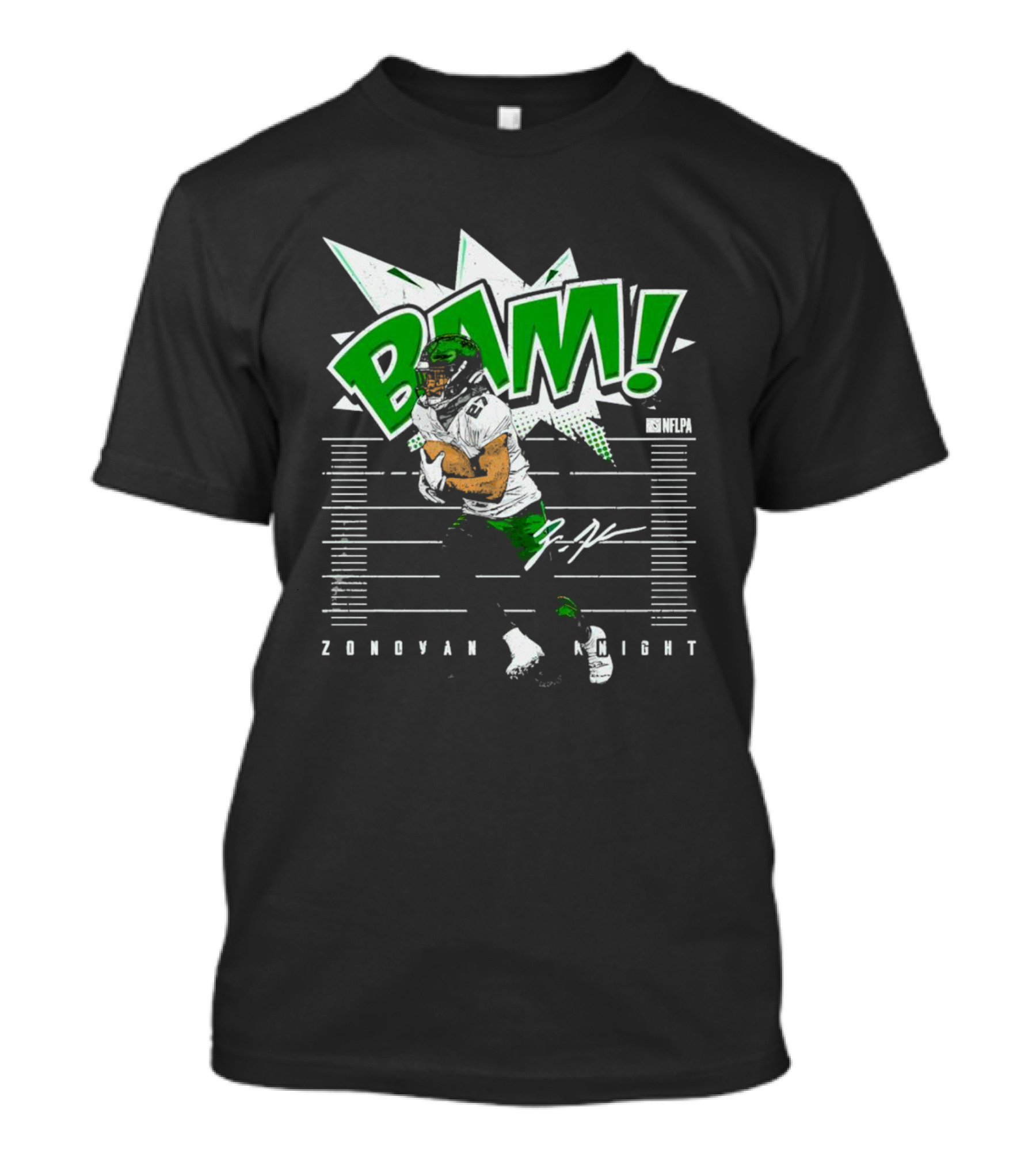 BAM Zonovan Knight New York NFLPA Signature T-Shirt