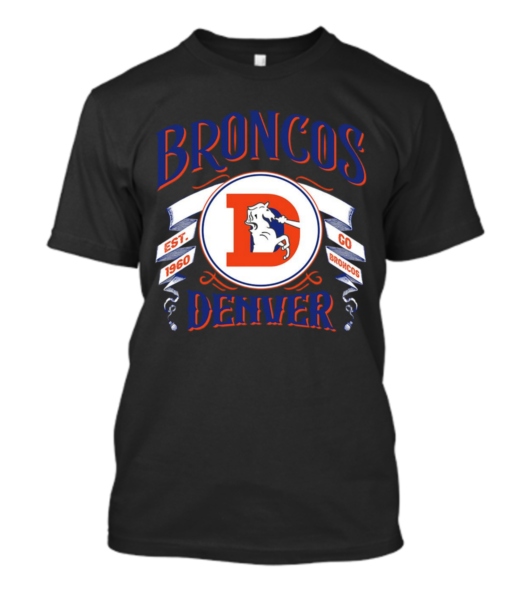 Broncos Denver Est 1960 Go Broncos T-Shirt