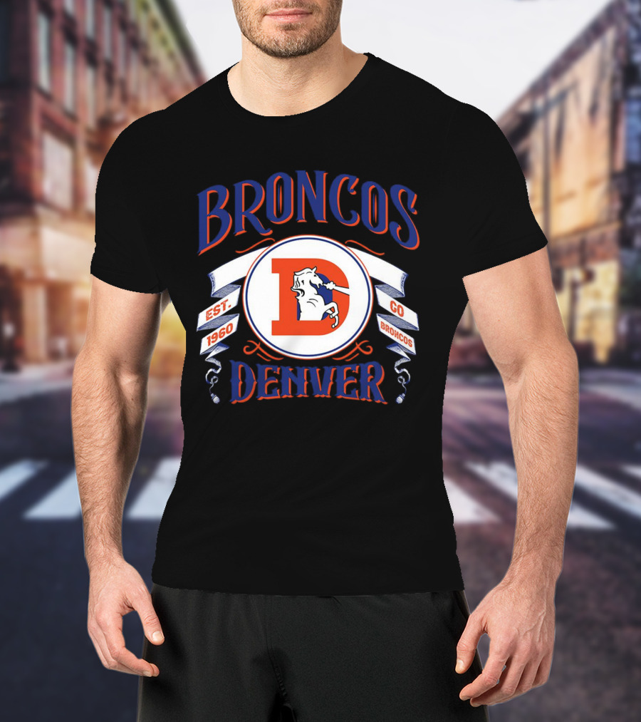 Broncos Denver Est 1960 Go Broncos T-Shirt