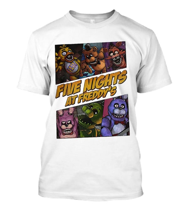 Five Nights At Freddy's Let's Eat Characters Montage T-Shirt