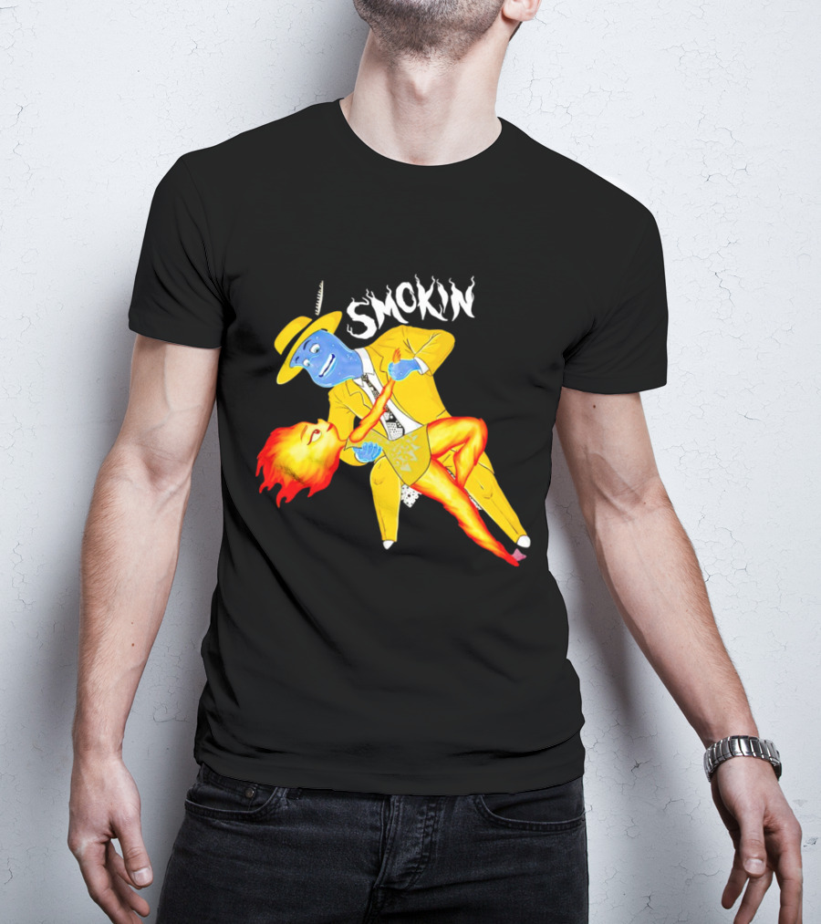 Smokin Ember Lumen Dancing With Lake Ripple In Yellow Suit T-Shirt