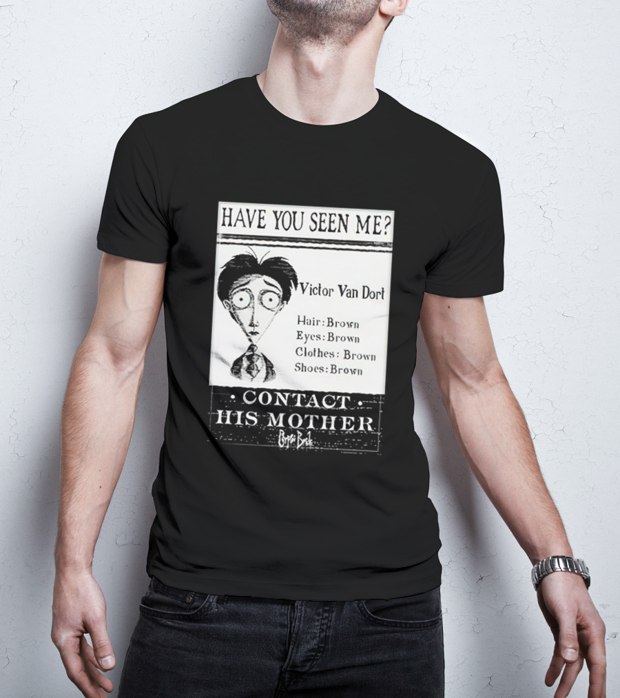 Have You Seen Me Victor Van Dort Contact His Mother Brown Hair Brown Eyes Clothes Shoes T-Shirt