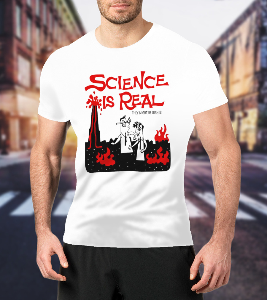 Science Is Real They Might Be Giants Lava Cartoon T-Shirt