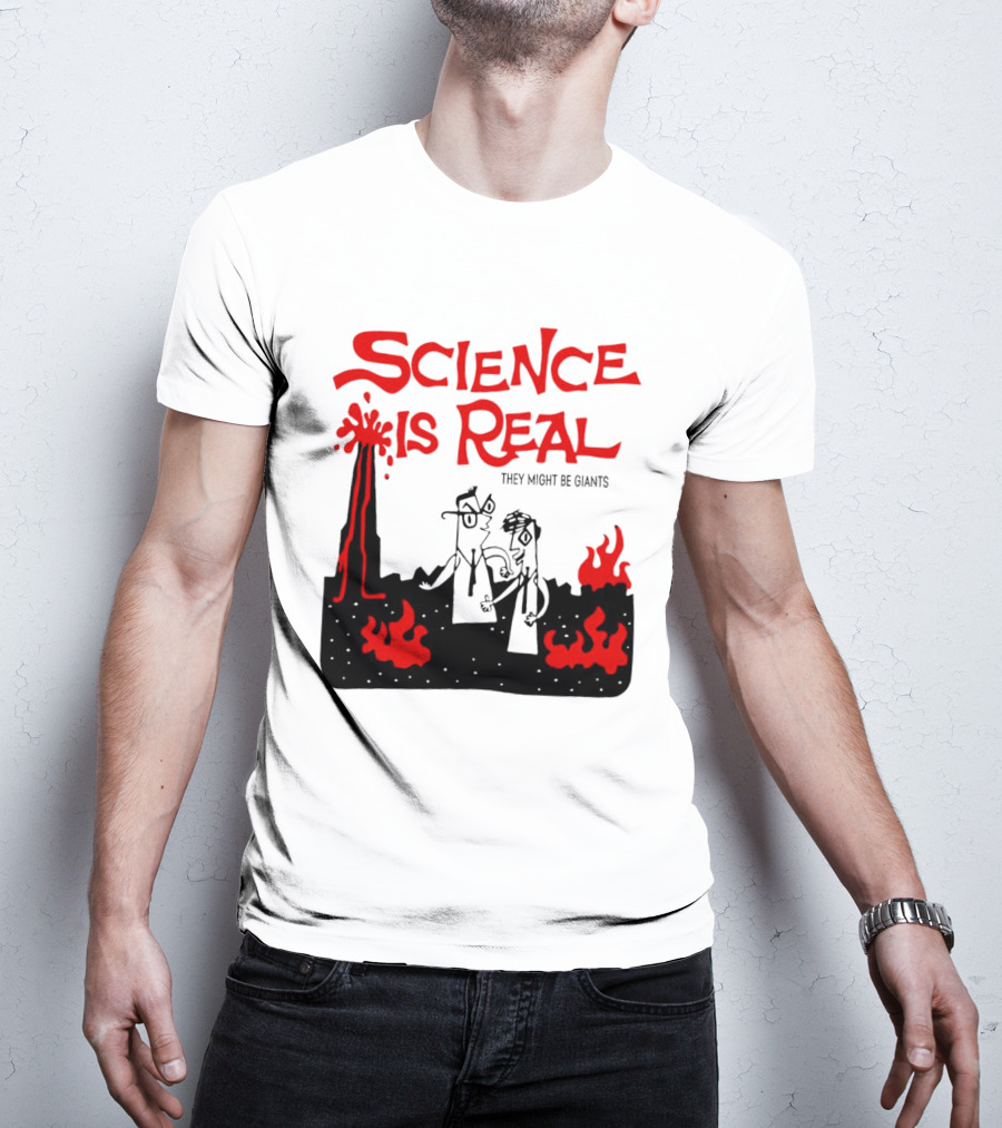 Science Is Real They Might Be Giants Lava Cartoon T-Shirt