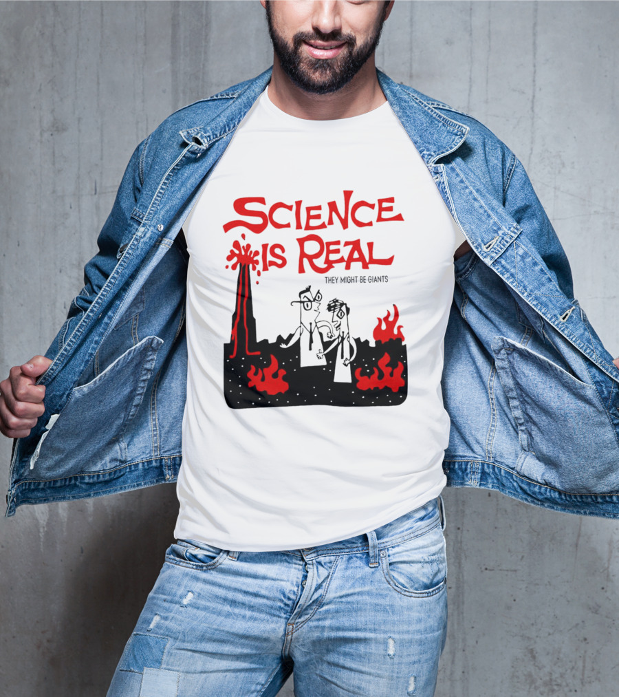 Science Is Real They Might Be Giants Lava Cartoon T-Shirt