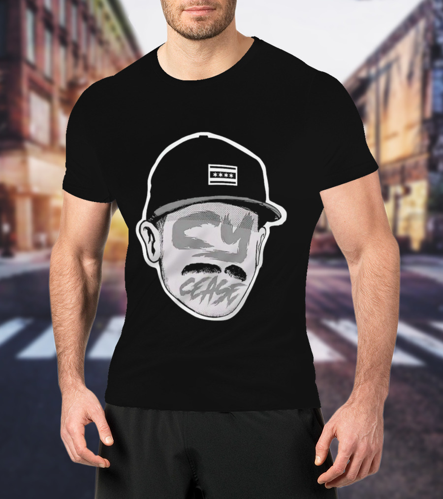 Chicago White Baseball Cy Cease Hat T-Shirt