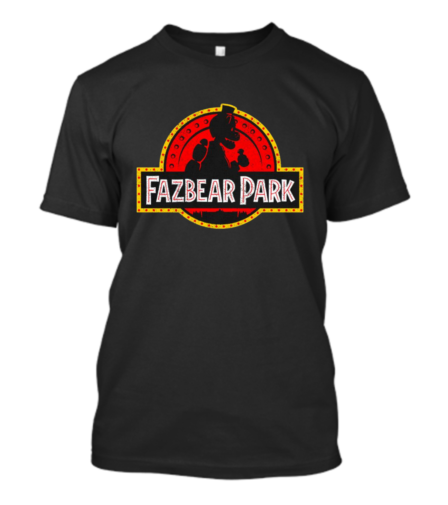 Fazbear Park Jurassic Park Freddy Five Nights Crossover T-Shirt