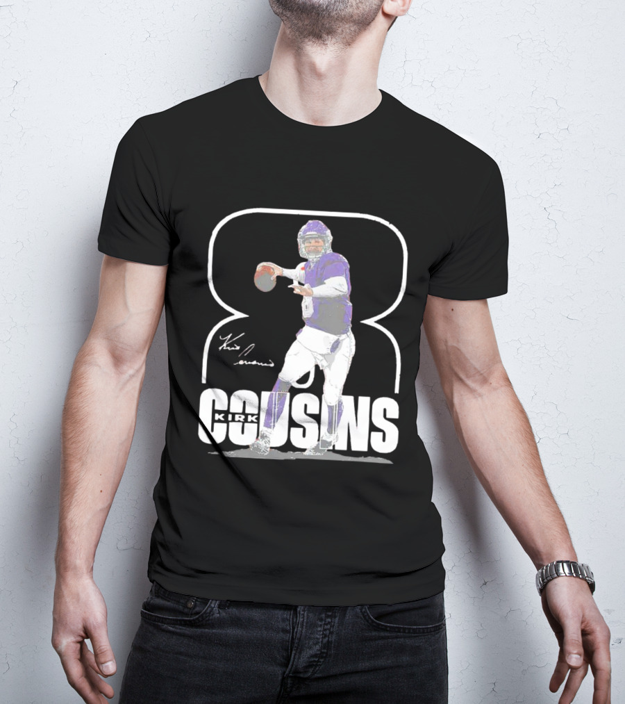 Kirk Cousins Number 8 Signature Football Quarterback T-Shirt
