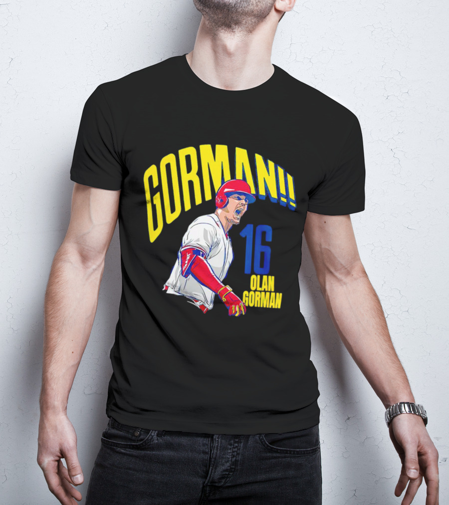 Gorman 16 Nolan Gorman St. Louis Cardinals MLBPA T-Shirt