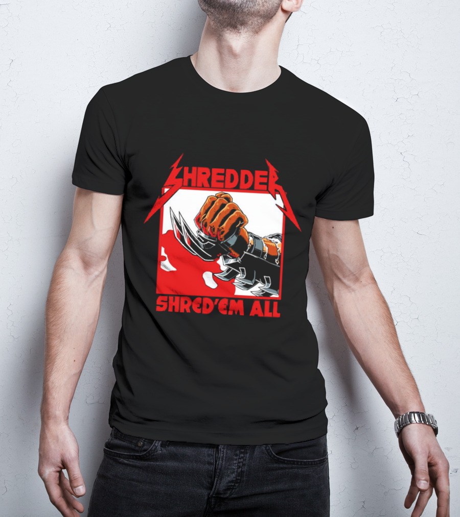 Shredder Shred ‘Em All Metal Fist T-Shirt