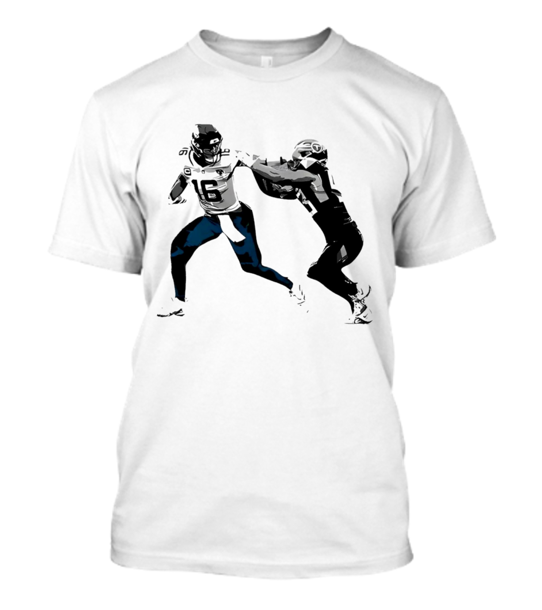 The Stiff Arm Football Move Iconography T-Shirt