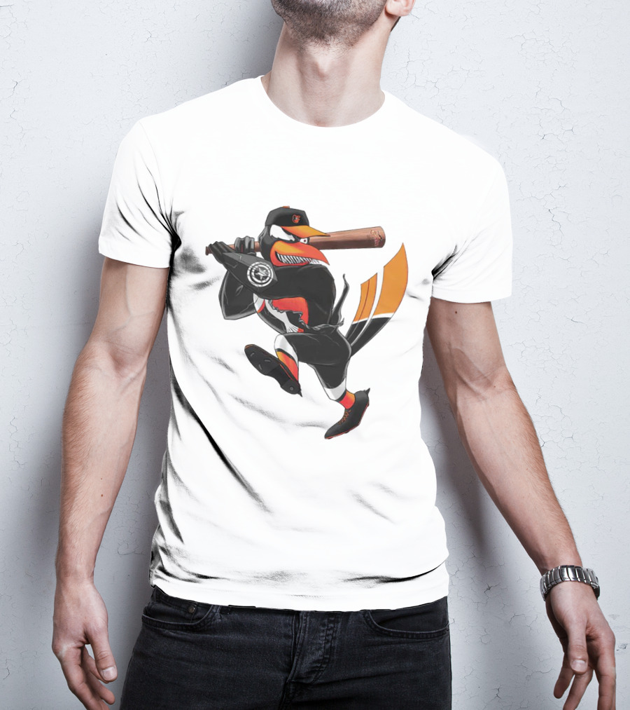 Baltimore Orioles Venom Bird Baseball Character T-Shirt