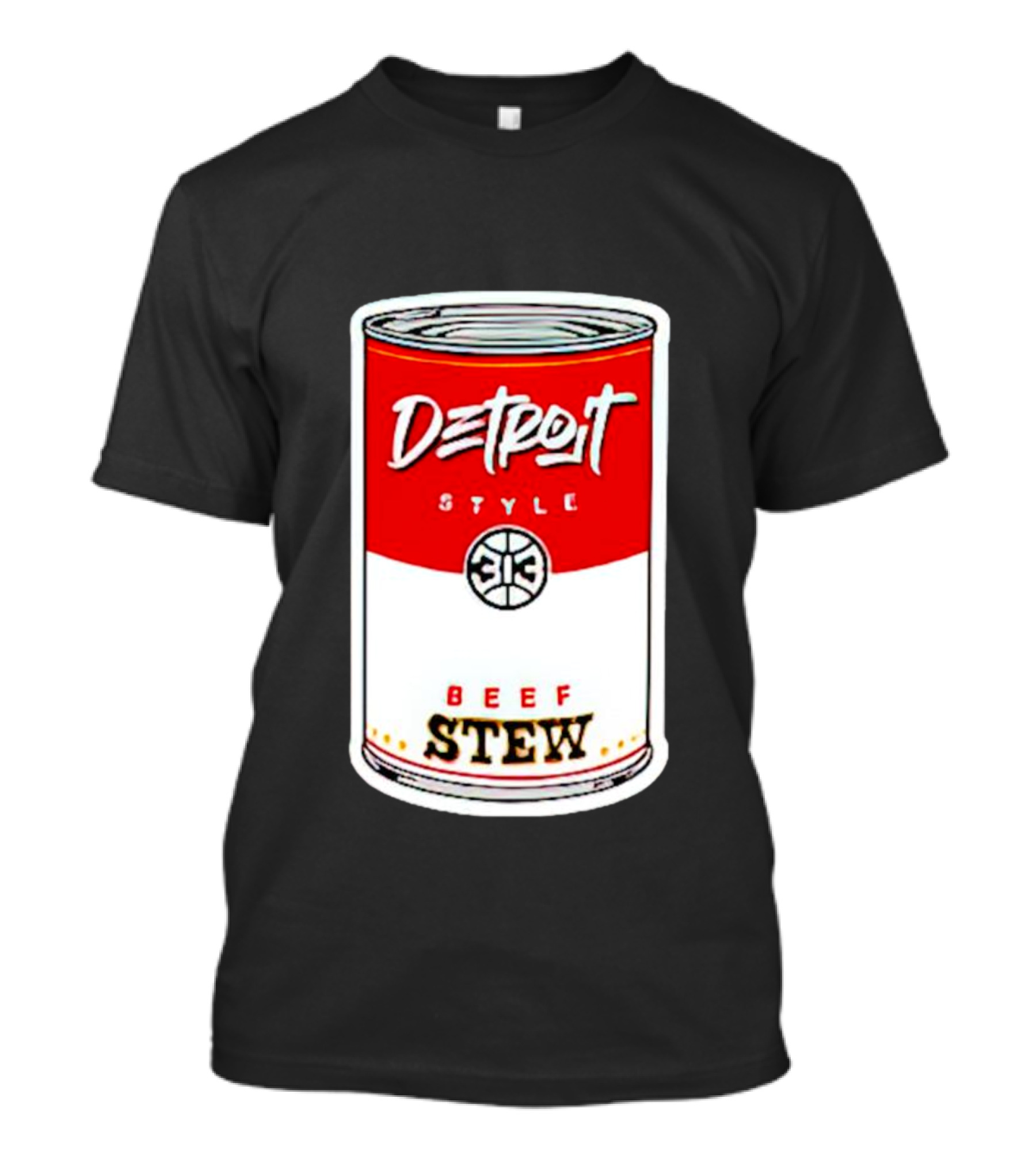 Detroit Style 313 Beef Stew Can T-Shirt