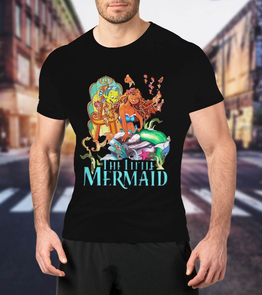 Disney The Little Mermaid Ariel And Friends Vibrant T-Shirt