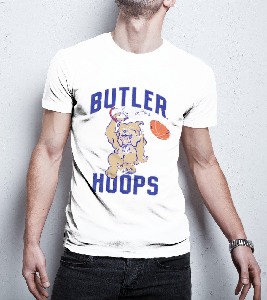 Butler Hoops Dunking Mascot Basketball Bulldawg T-Shirt