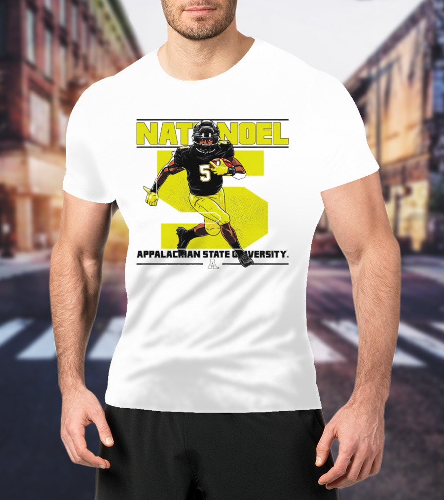 Nathaniel Noel Appalachian State University Football Number 5 T-Shirt