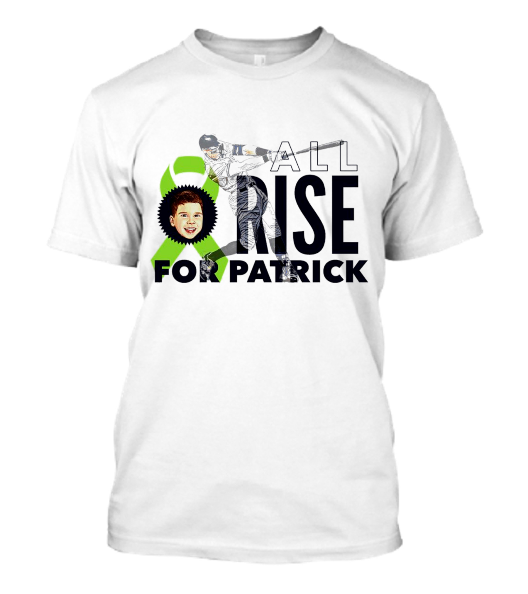 All Rise For Patrick Aaron Judge Baseball With Green T-Shirt