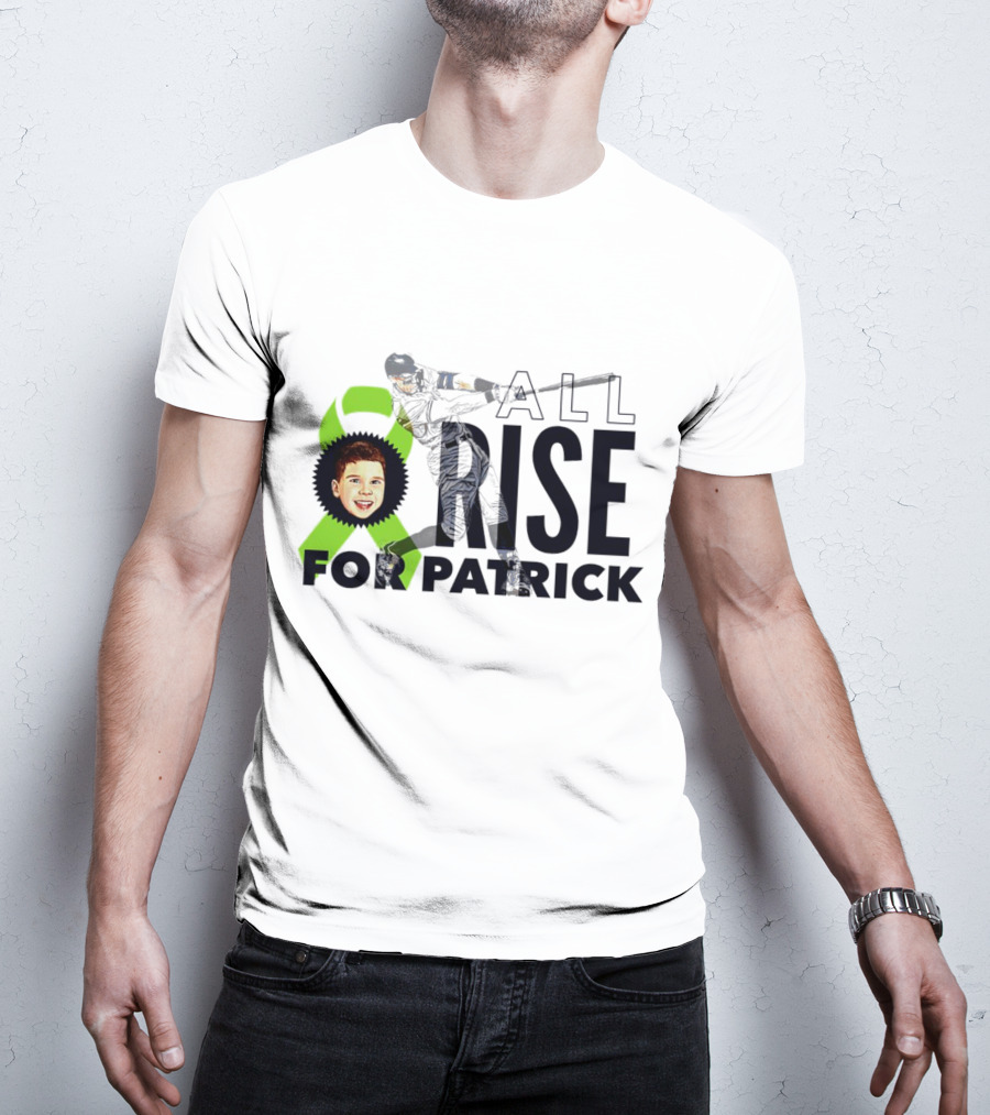 All Rise For Patrick Aaron Judge Baseball With Green T-Shirt