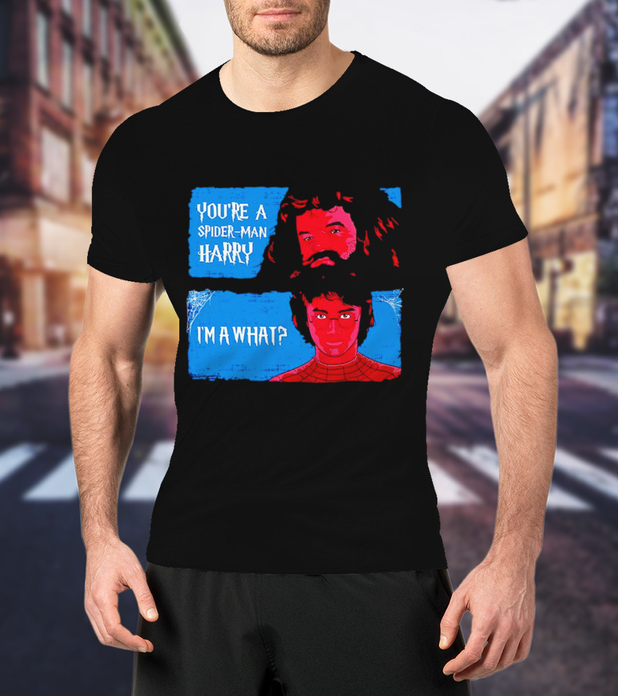 You're A Spider Man Harry I'm A What Parody Mashup With Wizard And Superhero T-Shirt
