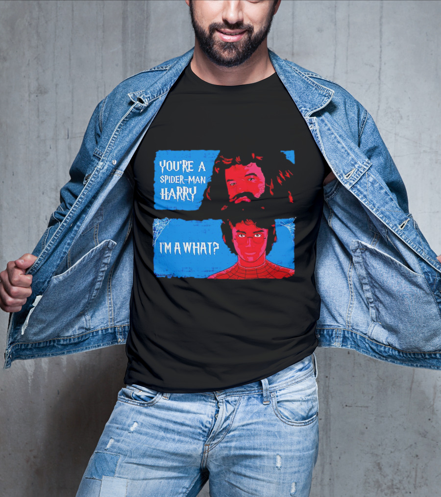 You're A Spider Man Harry I'm A What Parody Mashup With Wizard And Superhero T-Shirt